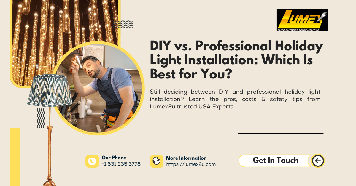 DIY vs. Professional Holiday Light Installation