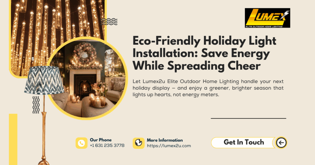 Eco-Friendly Holiday Light Installation