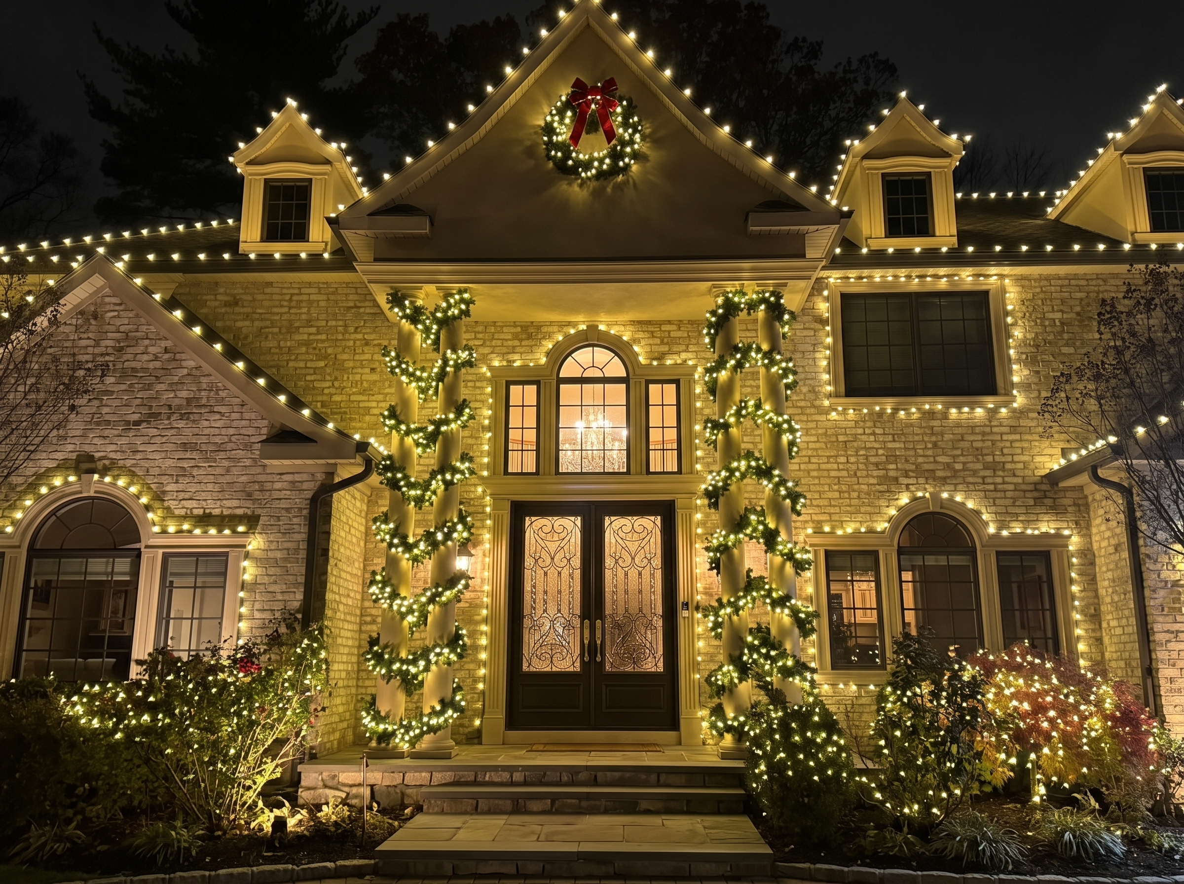 Residential Christmas Light Installation